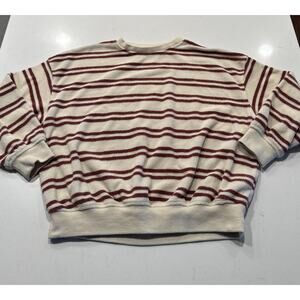 Rylee & Cru Long Sleeve Striped French Terry Sweatshirt Size 4-5Y Crew Neck